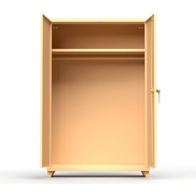 Industrial Uniform Cabinet with Full Width Rod 48"W x 24"D x 75"H , Beige