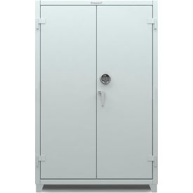 Stronghold HD Cabinet with Electronic Lock & Digital Screen, 14 Gauge, 48"W x 24"D x 75"H, Blue