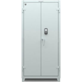 Stronghold Heavy Duty Cabinet w/ Electronic Lock & Card Reader, 14 Gauge, 36"W x 24"D x 75"H, Brown