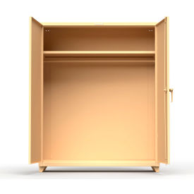 Industrial Uniform Cabinet with Full Width Rod 60"W x 24"D x 75"H , Beige