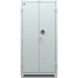 Stronghold HD Cabinet with Electronic Lock & Digital Screen, 14 Gauge, 36"W x 24"D x 75"H, Orange