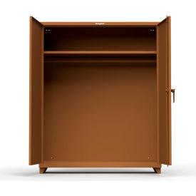 Industrial Uniform Cabinet with Full Width Rod 60"W x 24"D x 75"H , Brown
