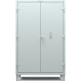 Heavy Duty Cabinet with Keyless Entry Lock, 12 Gauge, 48"W x 24"D x 78"H, Light Gray