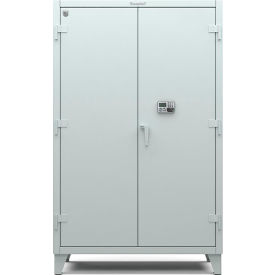 HD Cabinet with Network-Capable Electronic Lock, 12 Gauge, 48"W x 24"D x 78"H, Dusty Gray