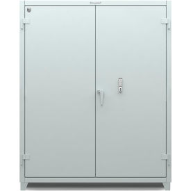 Stronghold Heavy Duty Cabinet with Keyless Entry Lock, 14 Gauge, 60"W x 24"D x 75"H, Blue