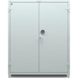 Cabinet with Electronic Lock & Digital Screen, 14 Gauge, 60"W x 24"D x 75"H, Black