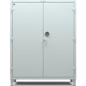 Stronghold HD Cabinet w/ Electronic Lock & Digital Screen, 12 Gauge, 60"W x 24"D x 78"H, Light Gray