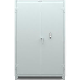 Heavy Duty Cabinet with Keyless Entry Lock, 14 Gauge, 48"W x 24"D x 75"H, Brown