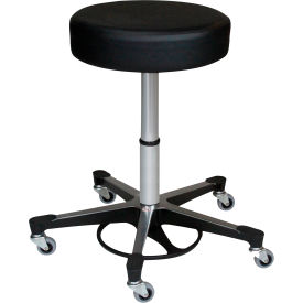 Foot Operated Exam Stool Without Back With 5 Leg Aluminum Base