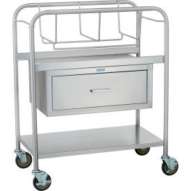 Bassinet, 31"L X 17 3/4"W X 38 1/2"H, w/ Drawer, Stainless Steel