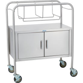Bassinet, 31"L X 17 3/4"W X 38 1/2"H, w/ Closed Cabinet, Stainless Steel