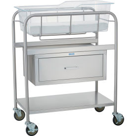 Bassinet Kit with Drawer, Includes Bassinet, Basket with Cardholder, and Mattress Pad