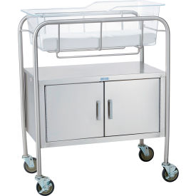 Bassinet Kit w/ Closed Cabinet, Includes Bassinet, Basket w/ Cardholder, and Mattress Pad
