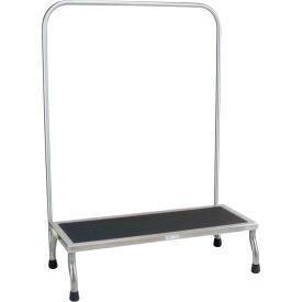 Foot Stool 30"W x 8"H x 12"D w/Handrail MRI Safe