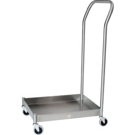 EZ Stacking Stool Dolly, Stainless Steel, 21-1/2"W x 16-1/2"L x 39"H