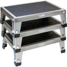 EZ Stacking Stool, Stainless Steel, 18-7/8"W x 13-7/8"D x 6-1/4"H