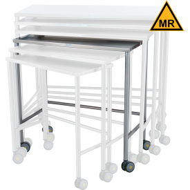 MRI Safe Stainless Steel Mobile Instrument Table, 36 x 18"
