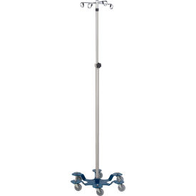 IV Stand, Tru-Loc, Stainless Steel, 52 - 90"H, 4 Hook