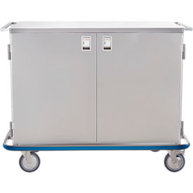 Maxi Case Cart, 52"W x 40 1/2"H x 29"D, 1 Heavy Duty Wire Rollout Shelf, 2 Solid Doors