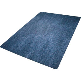 Desk Chair Mat, Stonewash in Blue, 3' x 4'