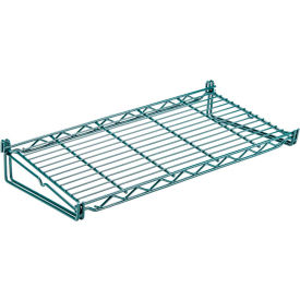Small Grid Shelf, 24"W x 12"D, Steel, Light Green