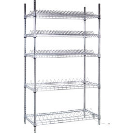 5 Shelf, Chrome Wire Shelving Unit, Starter, 36"W x 18"D x 63"H