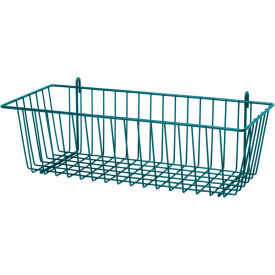 Quantum Basket, 7-1/2"W x 17-2/8"D x 5"H, Steel, Light Green