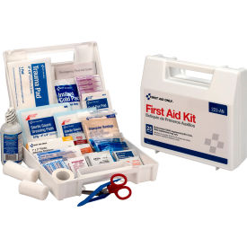 110 Piece First Aid Bulk Kit, 25 Person, Plastic Case, 1 Each