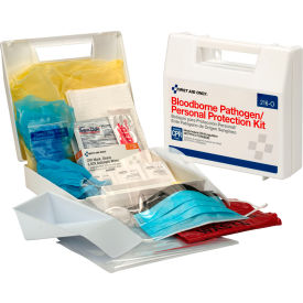 Bloodborne Pathogen Spill Clean Up Kit with CPR Pack, Plastic Case, 31 Piece
