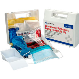 Bloodborne Pathogen Spill Clean Up Kit, Plastic Case, 24 Piece