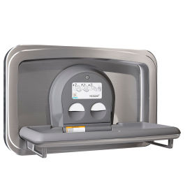 Horizontal Baby Changing Table Wall Mounted - Stainless Steel