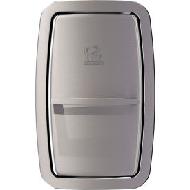 Vertical Baby Changing Table Recess Mounted - Stainless Steel