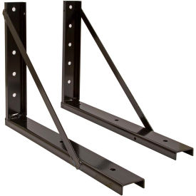 18" x 24" Welded Black Formed Steel Mounting Brackets