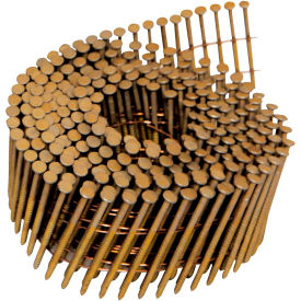 Bostitch 2" x .092 Ring Shank 15 Degree Coil Siding Nails, Galvanized, 3600/Pack