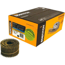 Bostitch 2-1/2" x .092 Ring Shank 15 Degree Coil Siding Nails, Galvanized, 3600/Pack