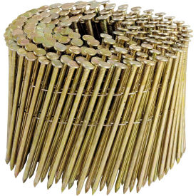Bostitch 3-1/4" x .120 Smooth Shank 15 Degree Coil Framing Nails, Galvanized, 2700/Pack