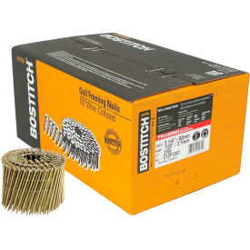 Bostitch 3-1/4" x .120 Smooth Shank 15 Degree Coil Framing Nails, 2700/Pack