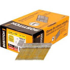 Bostitch 2-3/8" x .120 Ring Shank 28 Degree Framing Nails, Galvanized, 2000/Pack