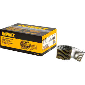 DeWalt 15 Degree Coil Framing Nail, 3" X .120" Smooth Bright, 2700/Pack