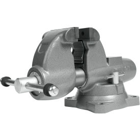 Combination Pipe and Bench 4-1/2" Jaw Round Channel Vise with Swivel Base