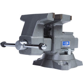 Reversible Bench Vise 6-1/2" Jaw Width with 360 degree Swivel Base