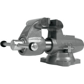 Machinist Jaw Round Channel Vise with Swivel Base, 5"