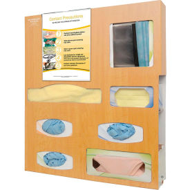 Protective Wear Isolation Bundle 23.38"W x 26.63"H x 5.12"D, Maple Fauxwood