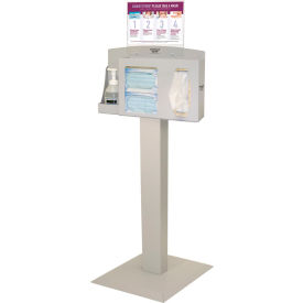 Cover Your Cough Compliance Kit 17.91"W x 56.6"H x 17"D, Quartz Beige