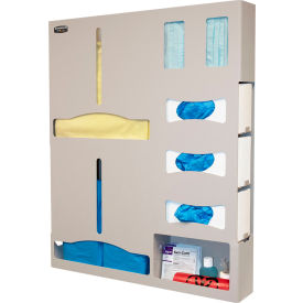 Protective Wear Organizer - 4" - Double Gown 25.11"W x 30.75"H x 4"D, Quartz Beige