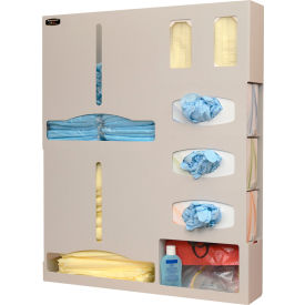 Protective Wear Organizer - Double Gown 25.15"W x 30.75"H x 4.75"D, Quartz Beige