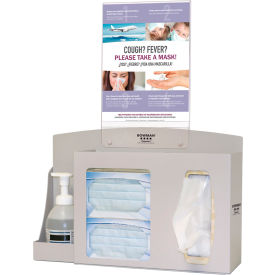 Cover Your Cough Compliance Kit 17.91"W x 23.04"H x 5.14"D, Quartz Beige