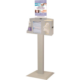 Cover Your Cough Compliance Kit 17.9"W x 58.36"H x 17"D, Quartz Beige