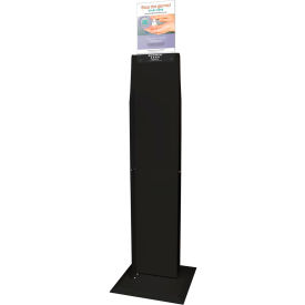 Dual-Sided Floor Stand 17"W x 64.57"H x 17"D, Black