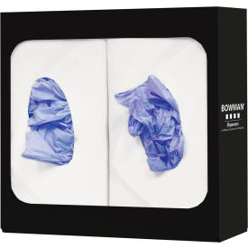Glove Box Dispenser - Double 10.56"W x 10.03"H x 3.81"D, Black